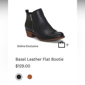 Womens Lucky leather brand Basal ankle boots